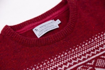 TU sweter norweski ciepły blend wool S