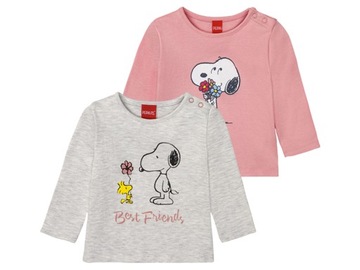 Bluzki niemowlęce z długim rękawem Peanuts 86/92