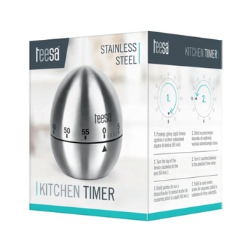 МЕХАНИЧЕСКИЙ КУХОННЫЙ ТАЙМЕР ДЛЯ ЯИЦ И ПАСТЫ