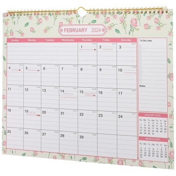 Подвесной календарь 2024 настенный годовой планировщик