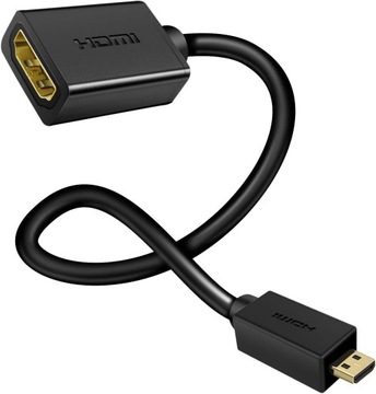 Adapter Micro HDMI na HDMI 4K dla Raspberry Pi