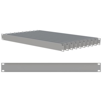 Sada 10 x Maskovač Rack 19" 1U Maskovací panel pro skříň Rack Šedá
