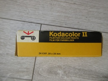 FILM KOLOROWY KODAK COLOR II FILM 28x28MM 24SZT.NOWY KOMPLETNY