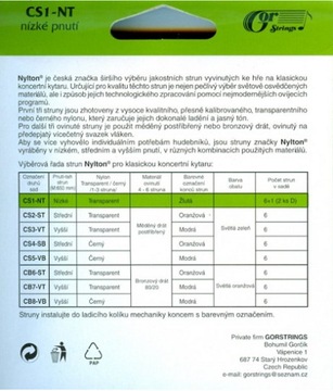 Струны для классической гитары GorStrings Nylton CS1-NT 2840