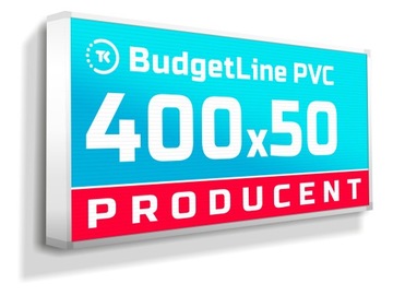 Kaseton reklamowy LED Budget Line PVC 400x50cm