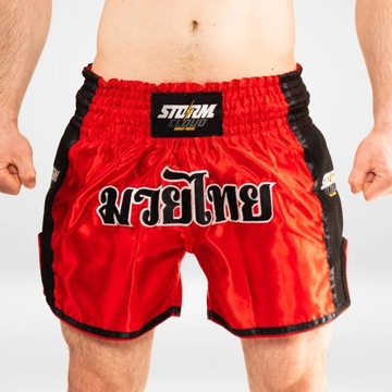 StormCloud Spodenki Treningowe Muay Thai College Czerwone XXL