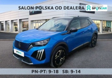 Peugeot 2008 II e-SUV Facelifting Elektryczny 54kWh 156KM 2023 Peugeot 2008 e-2008 54kWh GT SalonPL 156KM Najmocnieszy FV23 Kredyt 0 Leas
