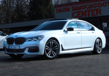 BMW Seria 7 G11-G12 Sedan 750i 450KM 2018 BMW 750LXi M-Pakiet Wentyle Dociąg AMasaż HUD Solar Wydech M 4xKlima Alpine