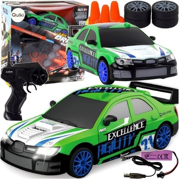 Samochód ZDALNIE STEROWANY RC 4x4 DRIFT Auto na Pilota do Driftu Pachołki