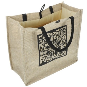 Сумка из льняной ткани Льняная с ручками Джутовая сумка для подарков