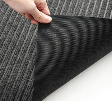 КОВРИК ДЛЯ ОБУВИ, РЕЗИНОВЫЙ, НАРУЖНЫЙ, ИНТЕРЬЕР, 90x150, СЕРЫЙ