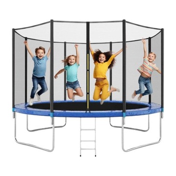 TRAMPOLINA OGRODOWA DLA DZIECI CHASE 12FT CZARNO/NIEBIESKA 366 CM