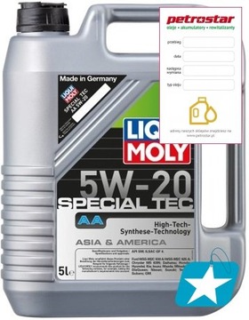 LIQUI MOLY SPECIAL TEC AA 5W20 5L LM7532