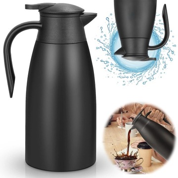 ТЕРМОС ВАКУУМНЫЙ ЧАЙНИК ИЗ НЕРЖАВЕЮЩЕЙ СТАЛИ 2Л