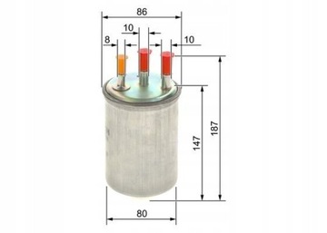 BOSCH 0 450 906 508 FILTR PALIVA