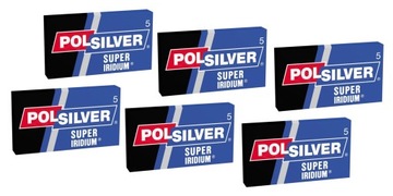 POLSILVER SUPER IRIDIUM POLSKIE SPRAWDZONE ŻYLETKI DO MASZYNEK 6x5szt