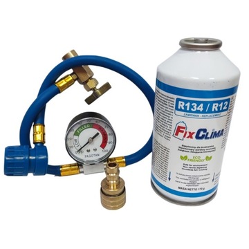 ZESTAW DO NABIJANIA KLIMY: GAZ+MANOMETR+ADAPTER