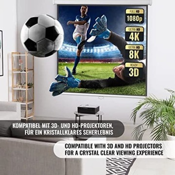 JAGO Экран для проектора 152 x 152 см