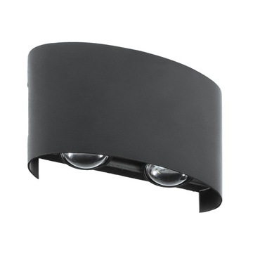 LAMPA ŚCIENNA ELEWACYJNA ZEWNĘTRZNY KINKIET LED 4W IP65 GÓRA DÓŁ