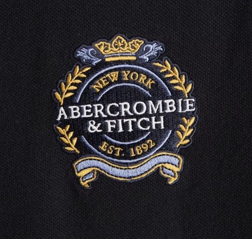 t-shirt POLO Abercrombie&Fitch Hollister koszulka L czarna