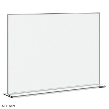 A4 Stojak dwustronny Menu Ramka na FOTO z PLEXI /M