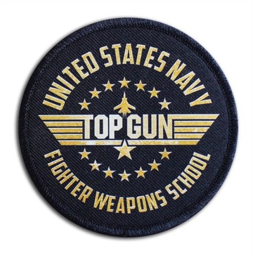 Naszywka Top Gun school nadruk DTG na rzepie
