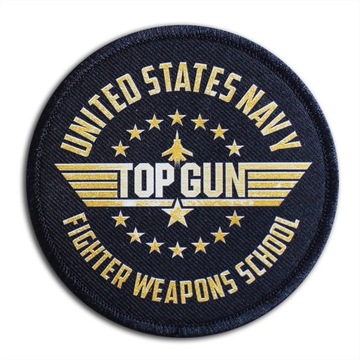 Школьная нашивка Top Gun, принт DTG на липучке