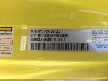 Jeep Wrangler IV 2023 Jeep Wrangler 3.6 V6 285KM 4X4 wersja RUBICON , mala szkoda od ubezpieczyc, zdjęcie 8