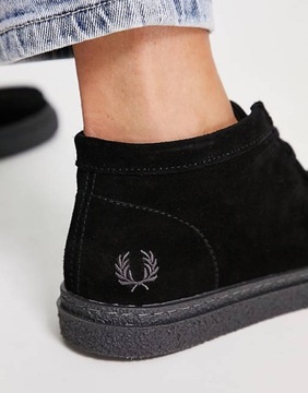 FRED PERRY CZARNE SKÓRZANE BUTY (39)