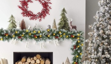 РОЖДЕСТВЕНСКАЯ ГИРЛЯНДИЯ, ЗЕЛЕНАЯ ЦЕПЬ, 2м