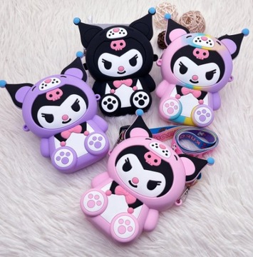 SILIKONOWA TOREBKA KUROMI HELLO KITTY Z PASKIEM ANIME KAWAI SANRIO