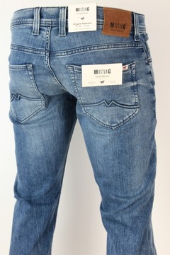 MUSTANG OREGON TAPERED SLIM SPODNIE JEANS _ W34 L36