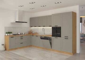 Кухонная мебель LUNA DUSTGREY WHITE 150 см