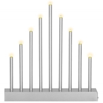 ŚWIECZNIK ADWENTOWY ŚWIECE DEKORACJA 9 LED ŚWIĘTA
