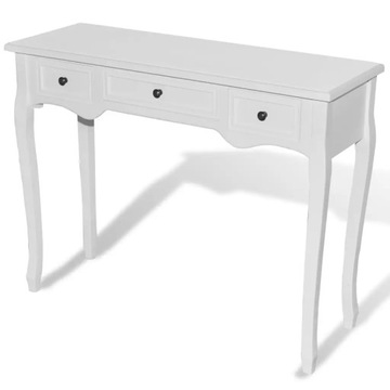 Toaletka biała z szufladami 100x35x78cm