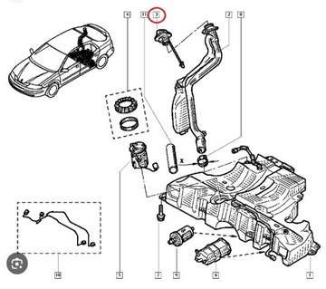 ZÁCPA  PALIVA RENAULT CLIO SCENIC MASTER III TRAFIC II DACIA ORIGINÁLNÍ