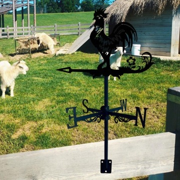 Kogut Weathervane Kurczak Dekoracja wiatrowskazu Metalowy wiatrowskaz Wiatr