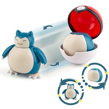 Zabawka figurka Pokemon Snorlax z piłką
