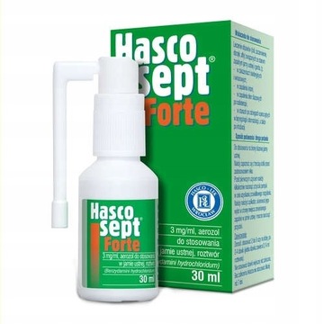 HASCOSEPT Forte aerozol spray na ból gardła 30 ml