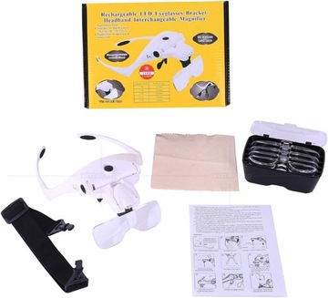 ЛУПА ГОЛОВНАЯ ЛУПА СМЕННЫЕ СВЕТОДИОДНЫЕ ЛИНЗЫ ГОЛОВНОЙ