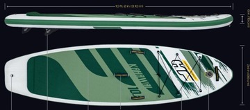 BESTWAY KAHAWAI 65308 Весло SUP доска, НАДУВАННАЯ