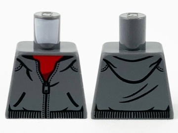 LEGO 973pb4012 tors bluza z kapturem c. szary 1s N