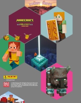 3 ПАКЕТИКА С КАРТОЧКАМИ MINECRAFT CHALLENGES 24 КАРТОЧКИ ИЗ АЛЬБОМА PANINI