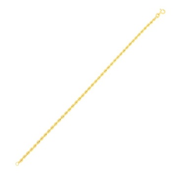 Złota bransoletka kordel 19 cm złoto próba 585