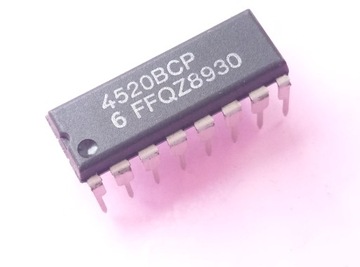 [5szt] Układ CMOS 4520 CD4520BCP licznik DIP16