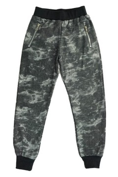 M237 Spodnie dresowe marmurek jogger rozmiar 128