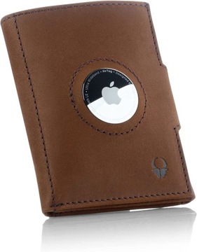 DONBOLSO Wallet Air, brązowy mini portfel
