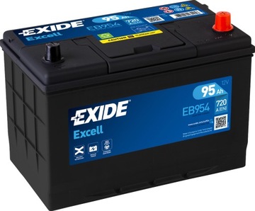 Akumulator Exide Excell 12V 95Ah 720A P+ EB954 MOŻLIWY DOWÓZ MONTAŻ