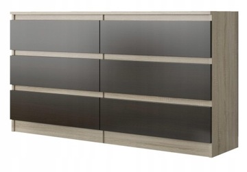 Komoda szafka 6 szuflad RR-140 SONOMA MIX WENGE MOB