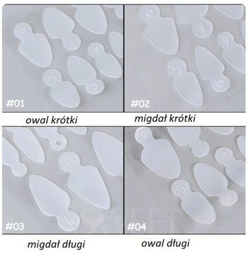 СИЛИКОНОВЫЕ ФОРМЫ ДЛЯ ДВОЙНЫХ ФРАНЦУЗСКИХ ФОРМ, КОРОТКИЙ ОВАЛ